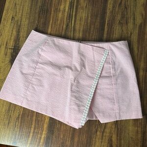 Lilly Pulitzer Pink Gingham Skort